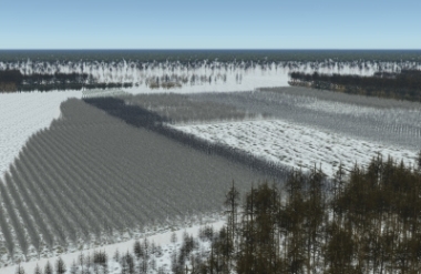 3D-Visualisierung - Ist-Zustand Winter